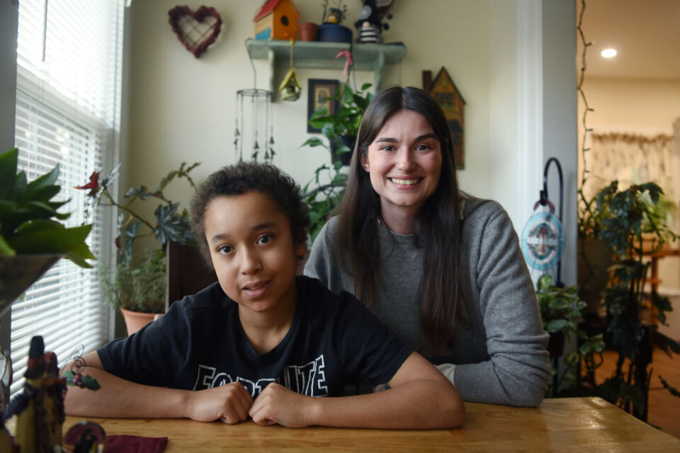 Pictured: Matthew (Left) with Education Law, Staff Attorney Molly Jane Thoms (Right)