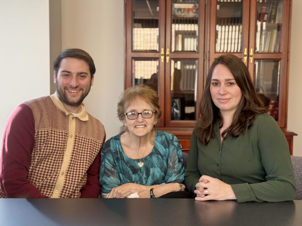 CLA Client Jacquie Ormo pictured with her two CLA Attorneys.